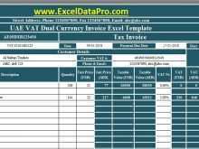 35 Report Uae Vat Invoice Template Excel in Photoshop with Uae Vat Invoice Template Excel