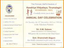 35 Standard Invitation Card Sample For Annual Function in Word with Invitation Card Sample For Annual Function