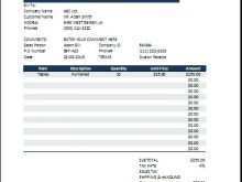 Invoice Template For Courier