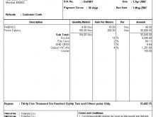 35 Standard Service Tax Invoice Format Tally Layouts by Service Tax Invoice Format Tally