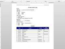 35 The Best Audit Plan Schedule Template Layouts for Audit Plan Schedule Template
