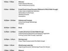35 The Best Project Kickoff Meeting Agenda Template for Ms Word with Project Kickoff Meeting Agenda Template