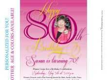 35 Visiting 80Th Birthday Card Template Free in Photoshop for 80Th Birthday Card Template Free