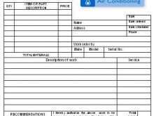 35 Visiting Ac Repair Invoice Template in Word by Ac Repair Invoice Template