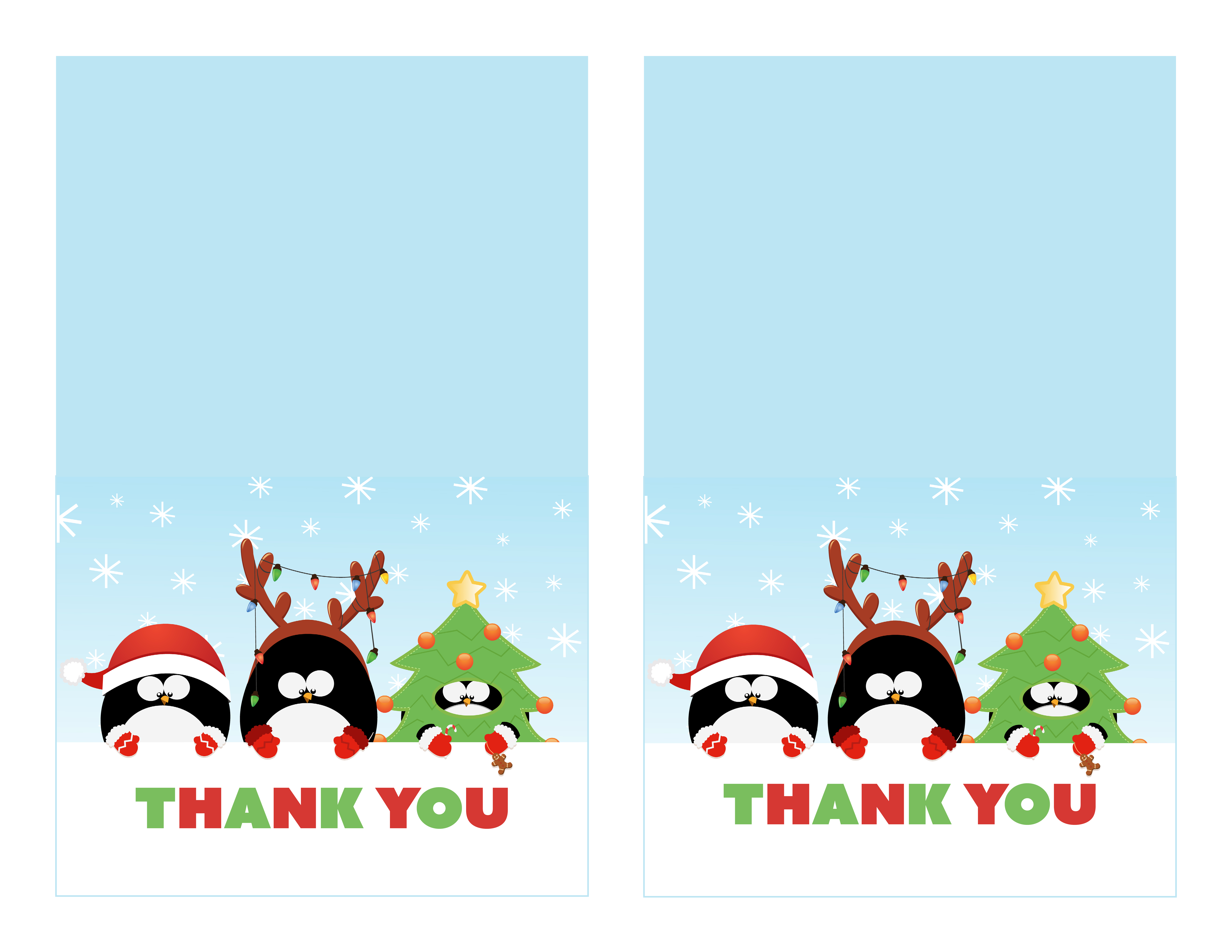 2 Adding Christmas Thank You Card Templates Free Download for With Regard To Christmas Thank You Card Templates Free