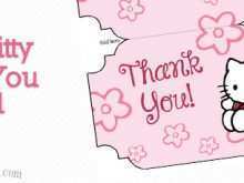 36 Adding Thank You Card Template Hello Kitty Formating with Thank You Card Template Hello Kitty