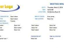 36 Best Meeting Agenda Template With Minutes for Ms Word by Meeting Agenda Template With Minutes