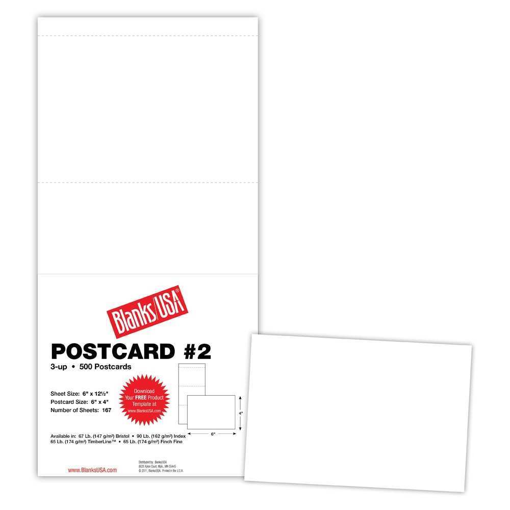 36 Blank 3 Up Postcard Template PSD File for 3 Up Postcard Template