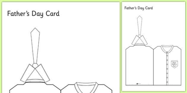 36 Blank Father S Day Card Craft Template for Ms Word for Father S Day Card Craft Template