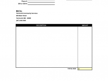 36 Blank Invoice Template For Excel by Blank Invoice Template For Excel