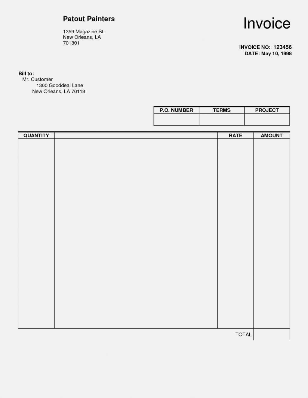 36 Create Blank Invoice Template Online For Free by Blank Invoice Template Online