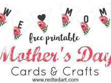 Mother’S Day Card Craft Template