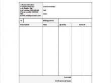 36 Create Self Employed Construction Invoice Template Templates with Self Employed Construction Invoice Template