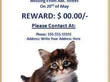 36 Creating Missing Animal Flyer Template Photo with Missing Animal Flyer Template