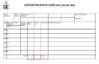 36 Creative D Of E Route Card Template Maker with D Of E Route Card Template