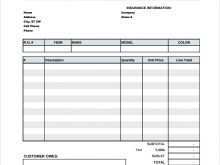 36 Format Automobile Repair Invoice Template Formating with Automobile Repair Invoice Template