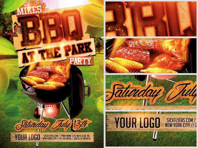 36 Format Cookout Flyer Template PSD File by Cookout Flyer Template