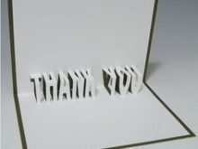 36 Free Printable 3D Thank You Card Template For Free by 3D Thank You Card Template