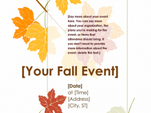 36 Free Printable Fall Flyer Templates Free for Ms Word by Fall Flyer Templates Free