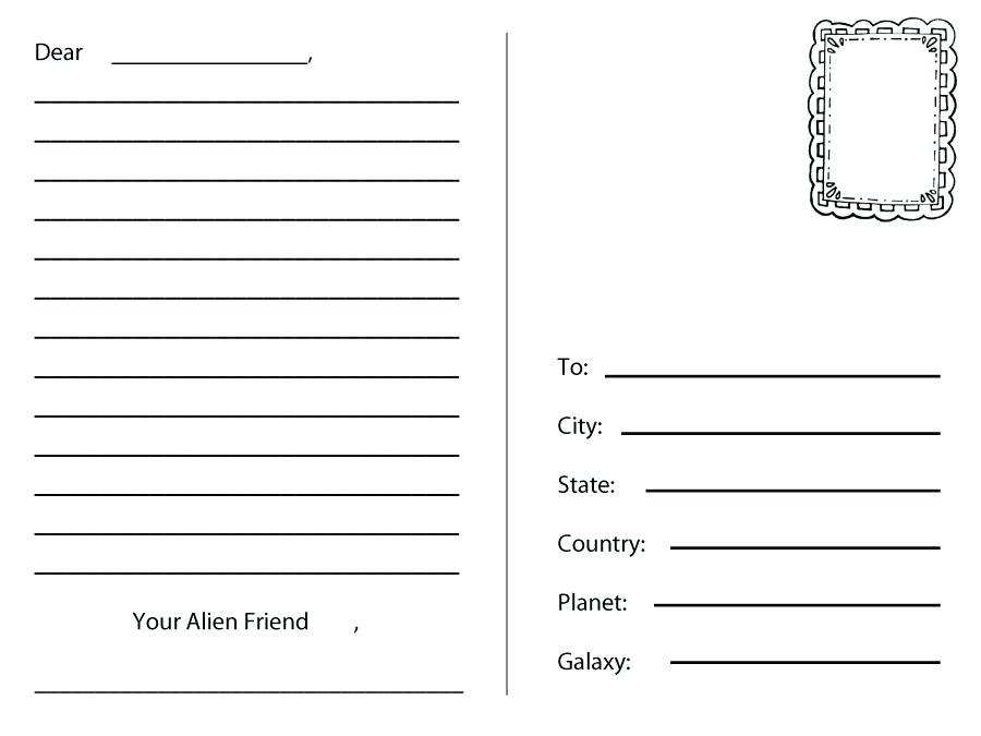 Free Postcard Template 4 Per Page