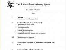 Meeting Agenda Example Doc