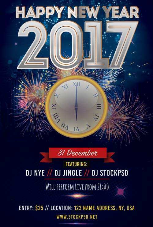 36 Free Printable New Years Eve Party Flyer Template Maker for New Years Eve Party Flyer Template