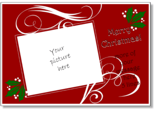 36 Printable Christmas Card Templates For Photos For Free for Christmas Card Templates For Photos