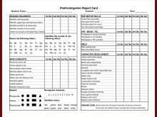 Grade 7 Report Card Template