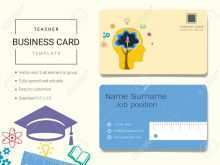 36 Report Business Card Template Education With Stunning Design with Business Card Template Education