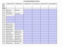 36 Standard Interview Schedule Template Excel Layouts by Interview Schedule Template Excel