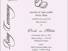36 The Best Invitation Card Format For Ring Ceremony Layouts by Invitation Card Format For Ring Ceremony