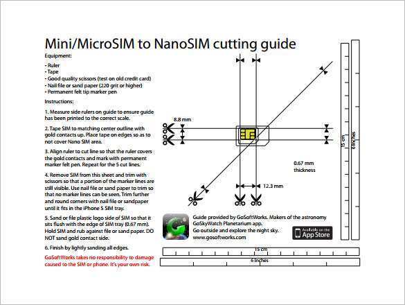 36 The Best Micro Sim Card Cut Out Template For Free for Micro Sim Card Cut Out Template