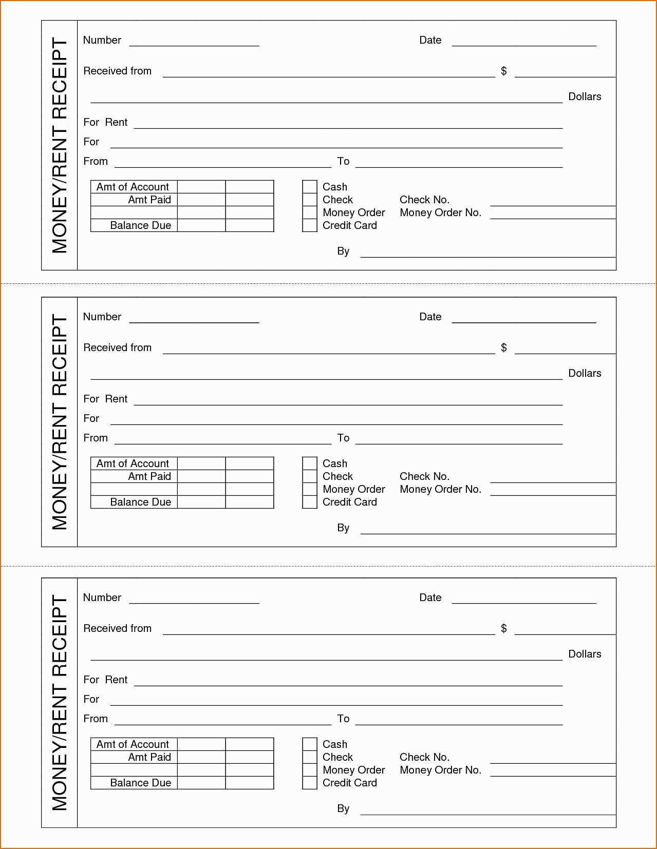36 Visiting Blank Receipt Template Pdf With Stunning Design with Blank Receipt Template Pdf