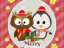 36 Visiting Owl Christmas Card Template Maker with Owl Christmas Card Template
