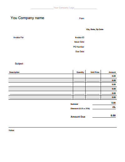 37 Adding Blank Invoice Template For Ipad Templates with Blank Invoice Template For Ipad