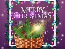 Template For Christmas Card Basket