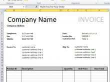 Company Invoice Format In Excel