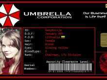 37 Creating Umbrella Corporation Id Card Template Layouts with Umbrella Corporation Id Card Template