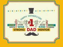 37 Creative Father S Day Card Template For Word With Stunning Design by Father S Day Card Template For Word