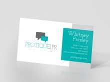 2 Sided Business Card Template Word