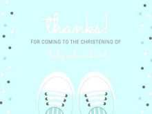 Baptism Thank You Card Template Free