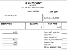 37 Customize Our Free Invoice Template With Vat Calculation for Invoice Template With Vat Calculation