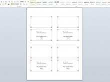 37 Customize Our Free Place Card Template On Word For Free by Place Card Template On Word