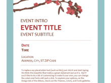 37 Customize Spring Event Flyer Template Photo for Spring Event Flyer Template