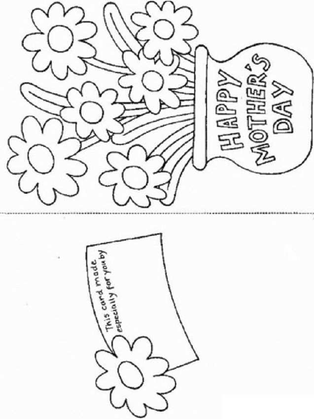 37 Format Mother S Day Card Colouring Template for Ms Word with Mother S Day Card Colouring Template