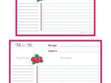 37 Format Word Recipe Card Template 3X5 Download by Word Recipe Card Template 3X5