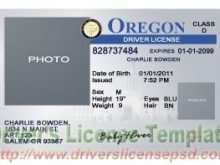 37 Free Oregon Id Card Template in Photoshop with Oregon Id Card Template