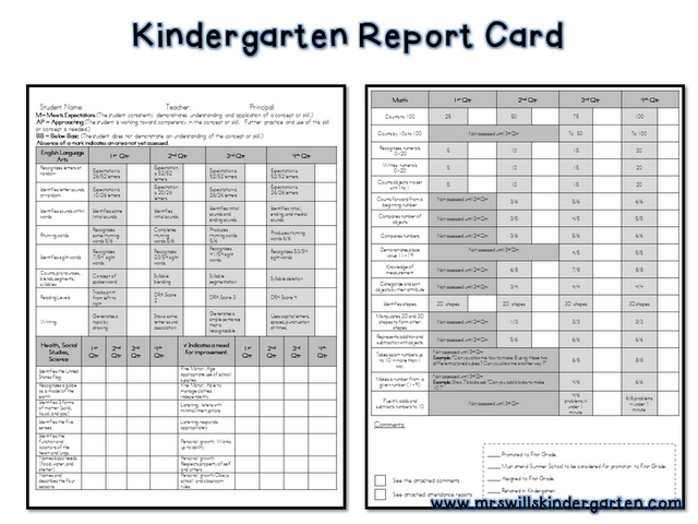 37 Free Printable Free Printable Preschool Report Card Template PSD File with Free Printable Preschool Report Card Template