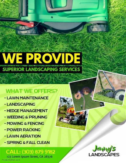 37 Free Printable Lawn Care Flyer Template Templates by Lawn Care Flyer Template