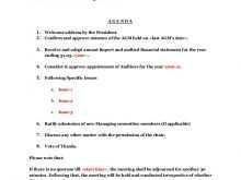 37 How To Create Template Of Agm Agenda Templates for Template Of Agm Agenda